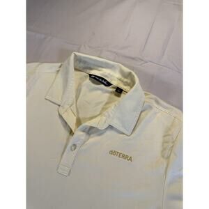 Travis Mathew doTERRA Performance Polo Mens Large Yellow Short Sleeve